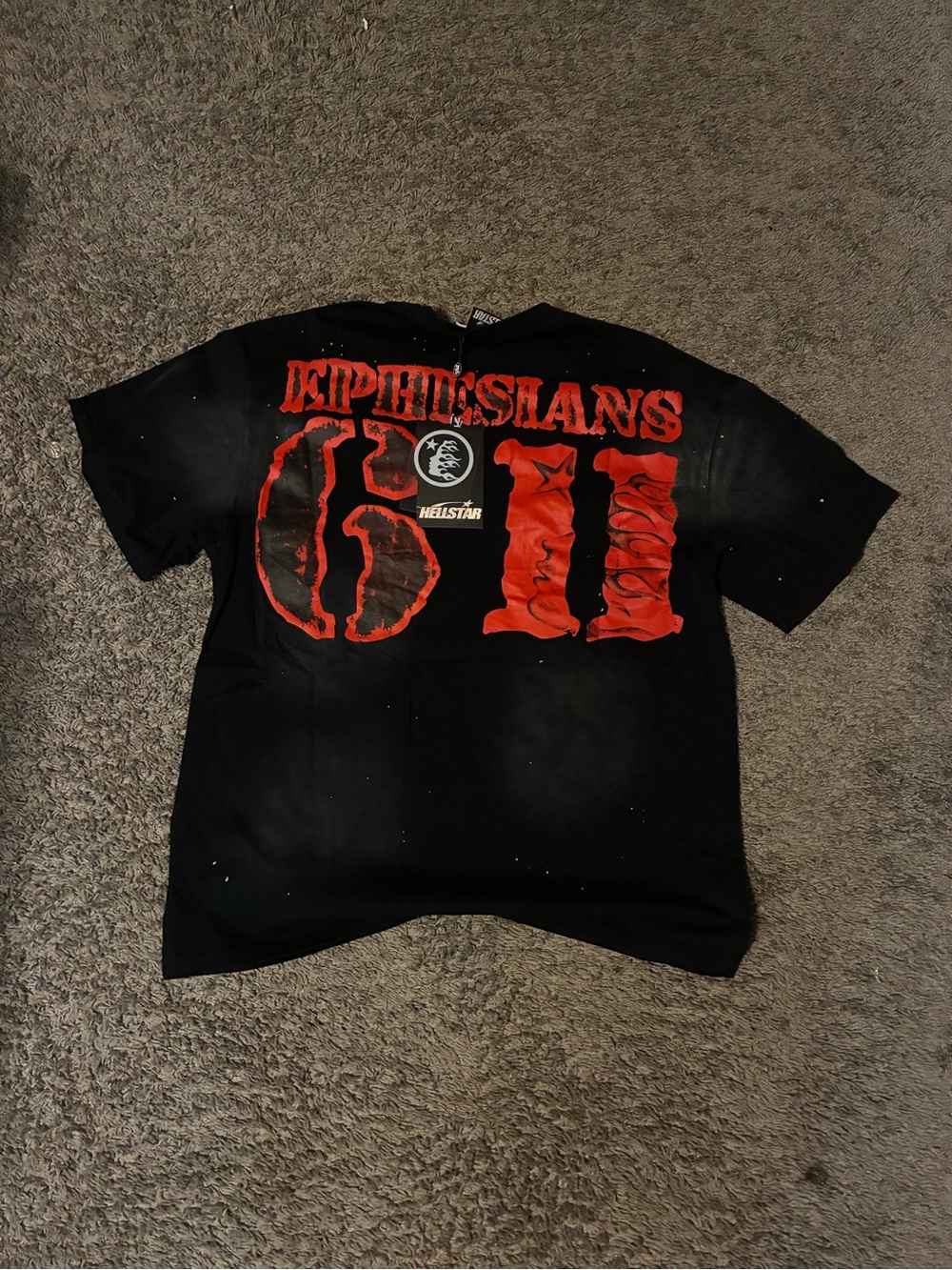 Black & Red Graphic Kids T-Shirt